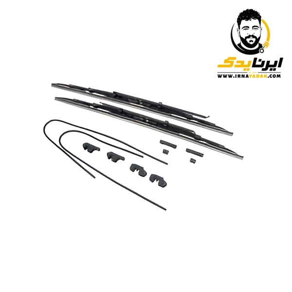 تیغه برف پاک کن فلزی پژو 405- 22*22 اب پاش دار پاسیکو